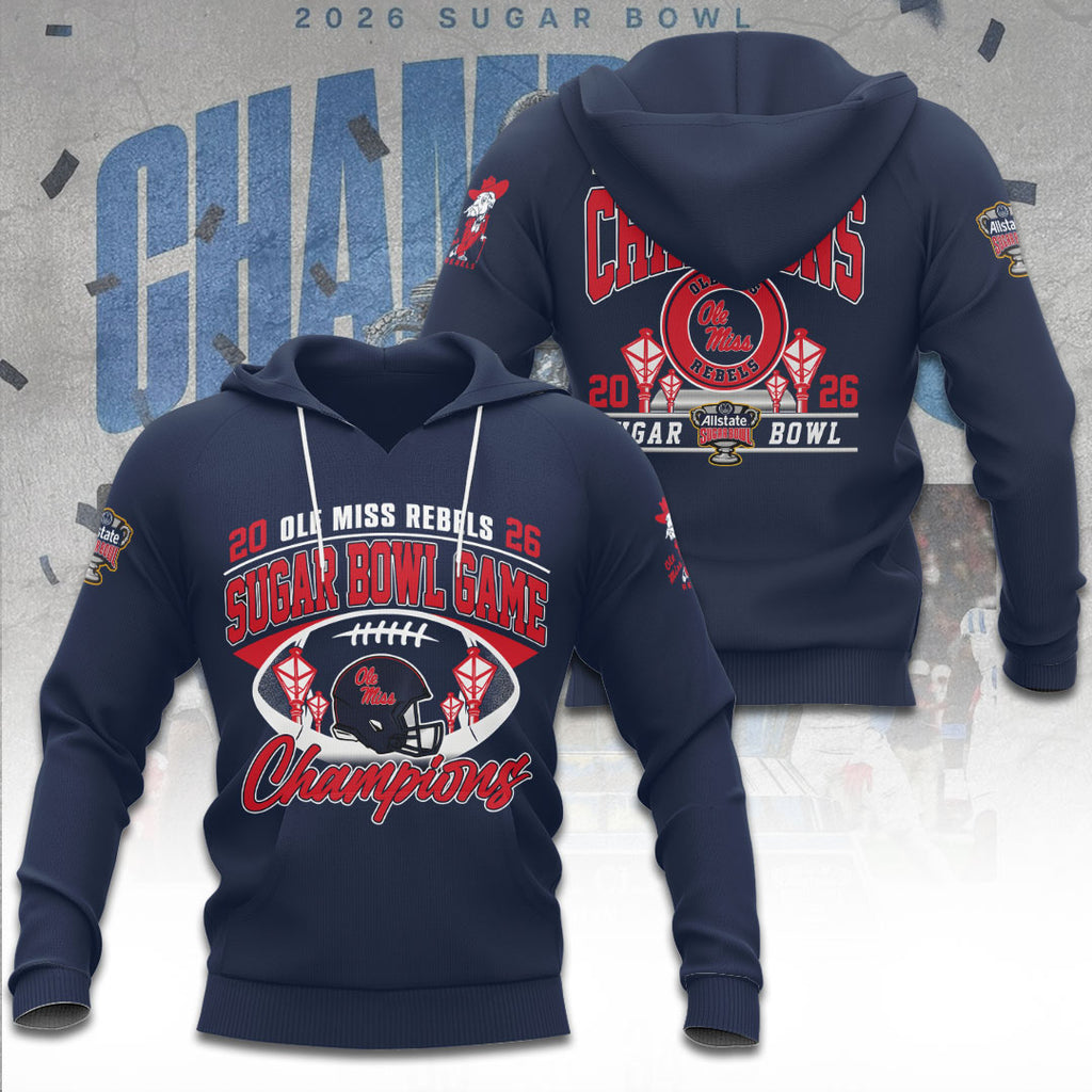 Ole Miss Rebels Football 3D Apparel – TANTN19922