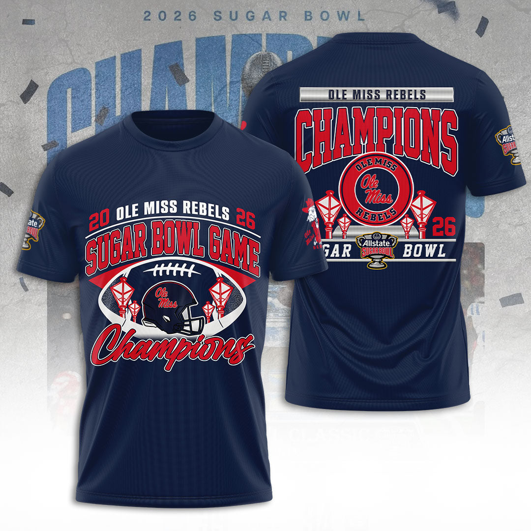 Ole Miss Rebels Football 3D Apparel – TANTN19922