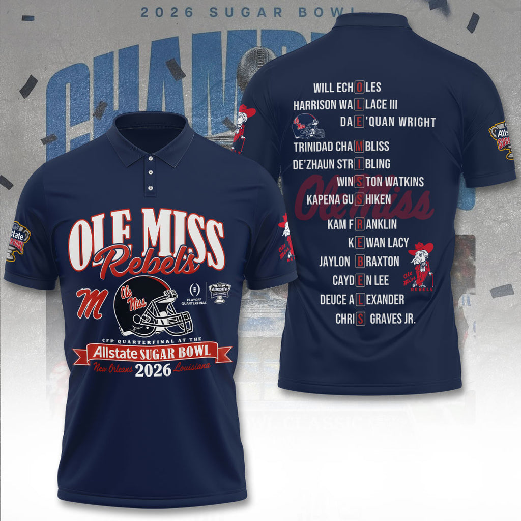 Ole Miss Rebels Football 3D Apparel – TANTN19927