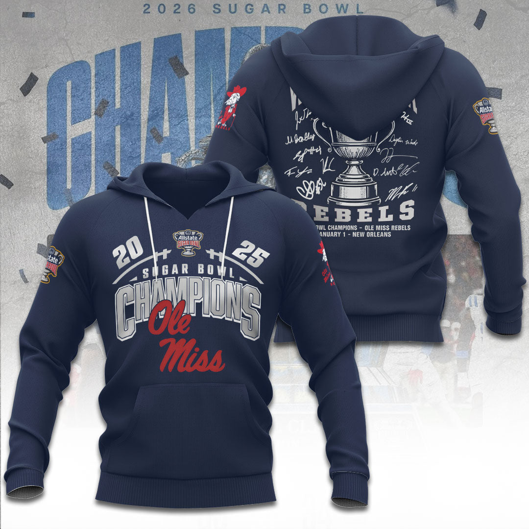Ole Miss Rebels Football 3D Apparel – TANTN19929