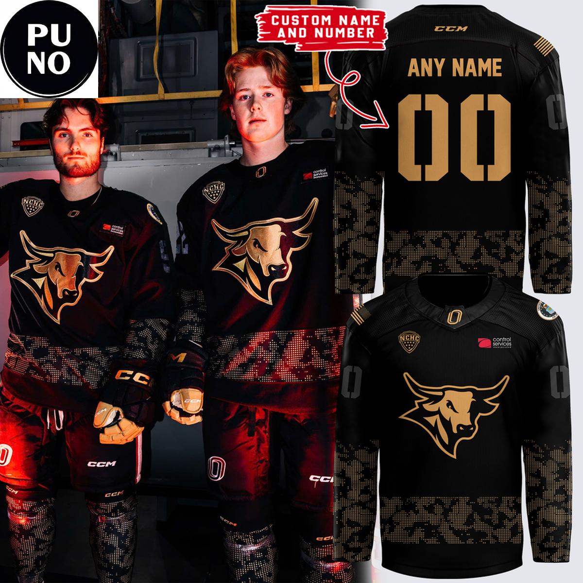 Omaha Mavericks x Military Appreciation 2026 Personalized Hockey Jersey