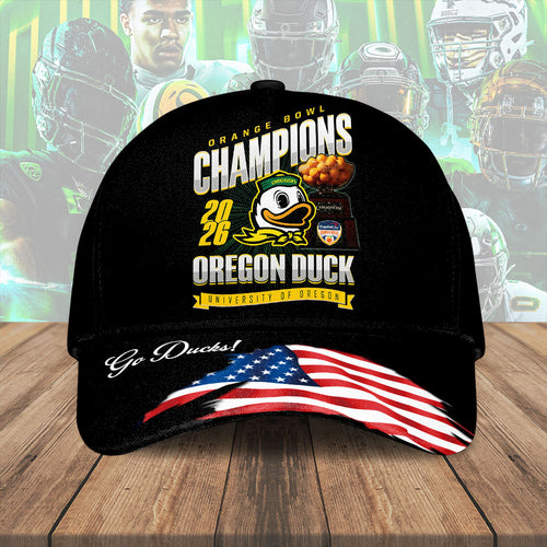 Oregon Ducks Football 2026 Orange Bowl Champions Classic Cap – HOATT15486