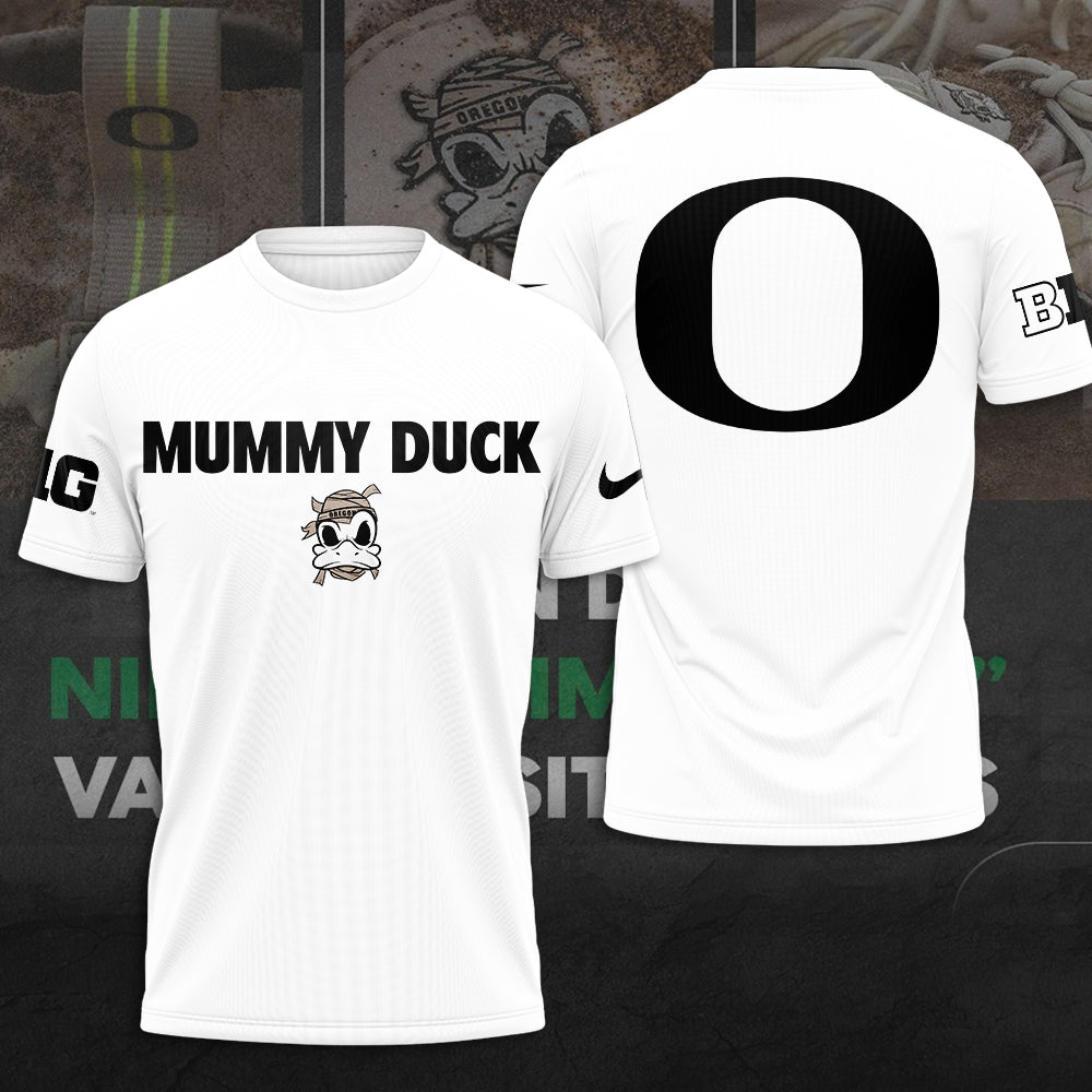 Oregon Ducks Football 2025 Mummy Duck 3D Apparel – TANTN16717
