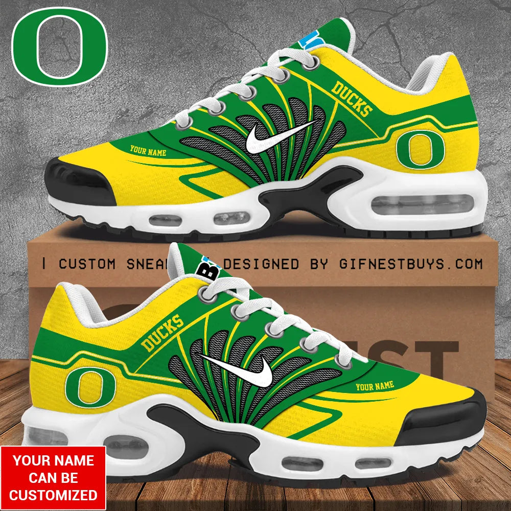 Personalized Oregon Ducks Football Air Max Shoes – TANTN 9803