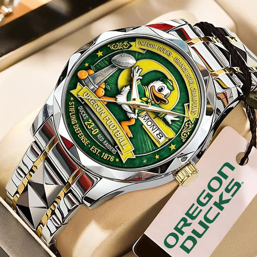 Oregon Ducks Football Orange Bowl Champions Alloy Luxury Quartz Watch – MAITM14354
