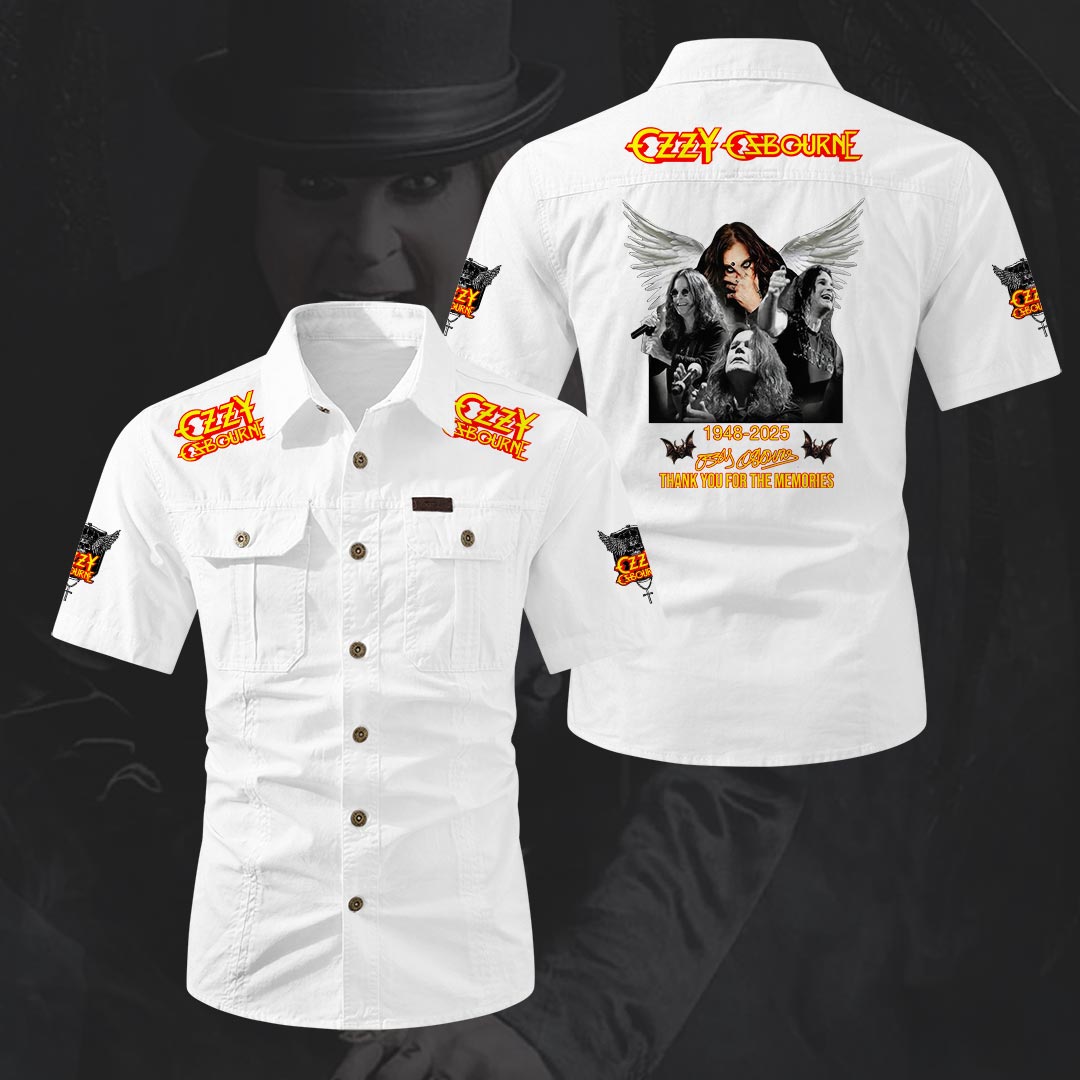 Ozzy Osbourne 2D Short Sleeve Mechanic Shirt – HOATT20163