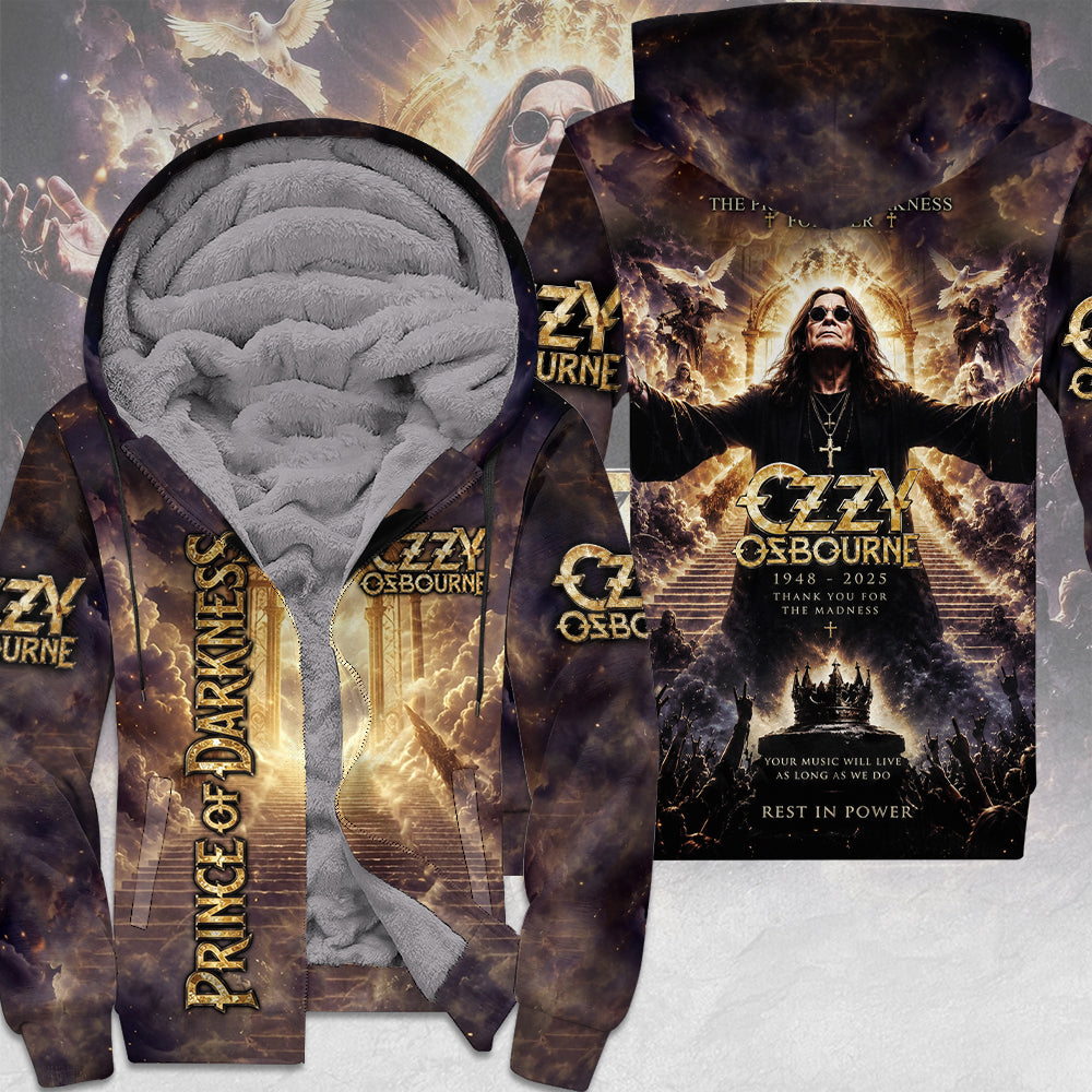 Ozzy Osbourne 3D Fleece Zip Hoodie – TMTHU7921