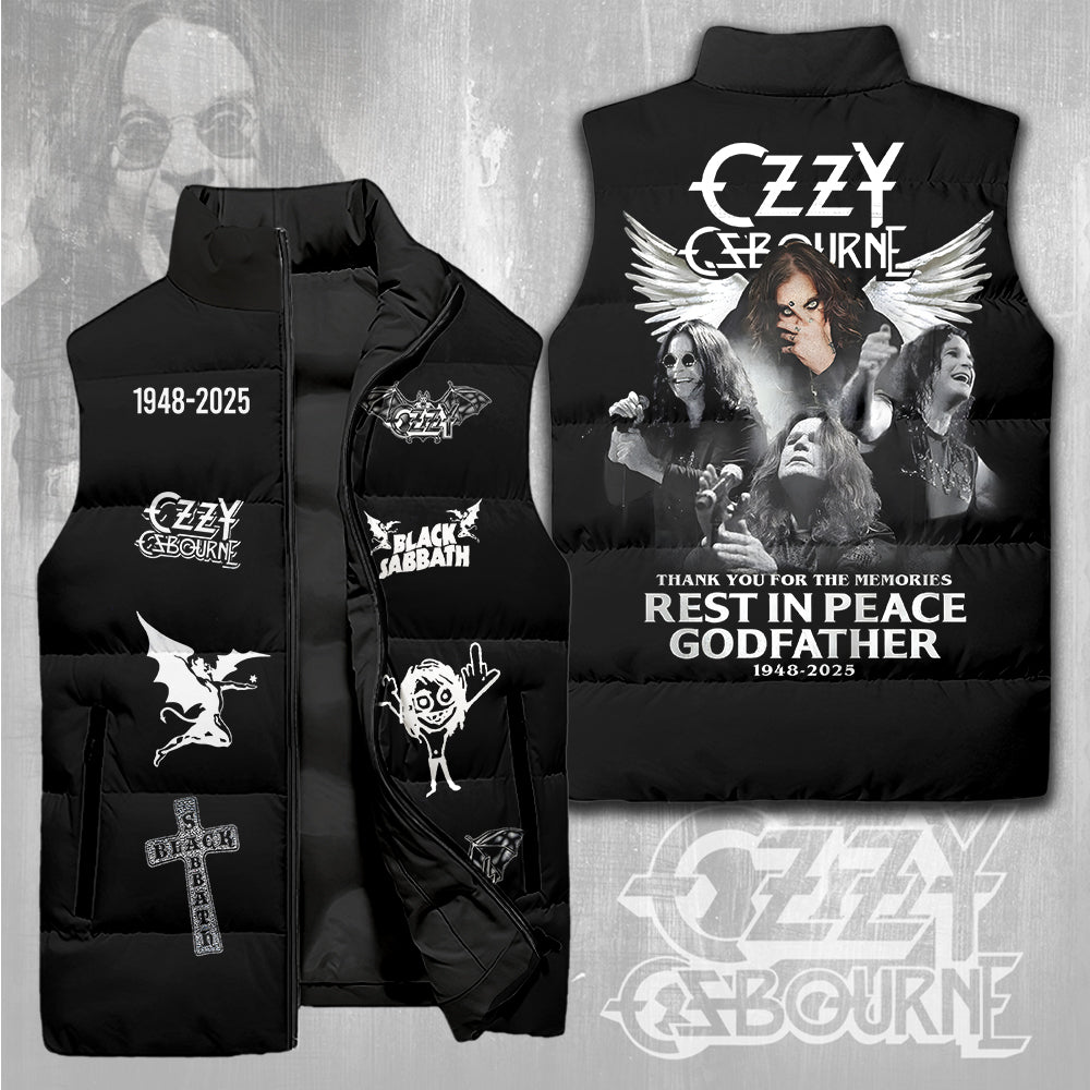 Ozzy Osbourne 3D Sleeveless Down Jacket – MAITM13978