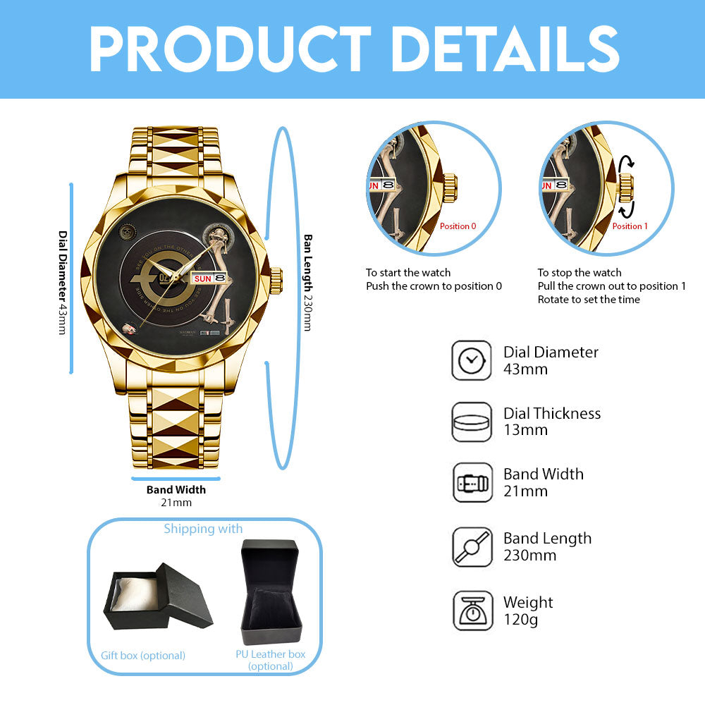 Ozzy Osbourne Alloy Luxury Quartz Watch – TANTN 15046