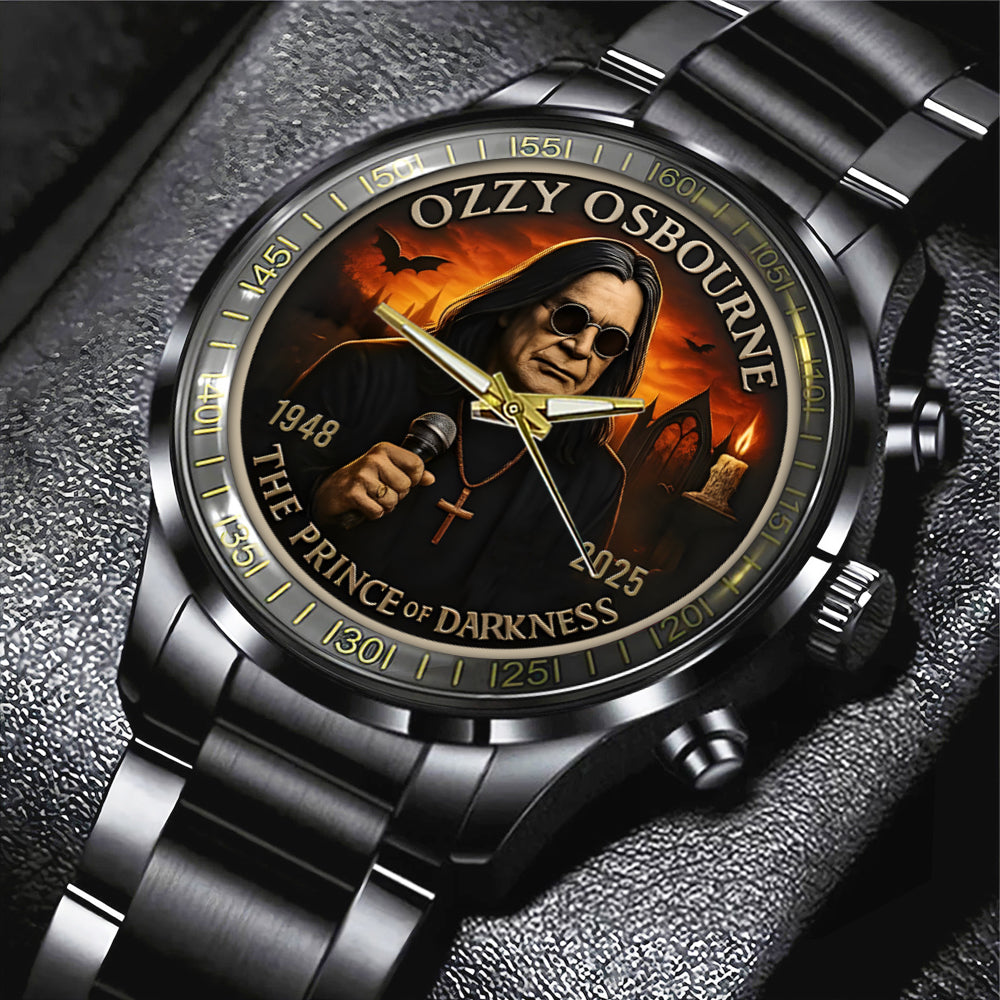 Ozzy Osbourne Black Stainless Steel Watch – MAITM 12240