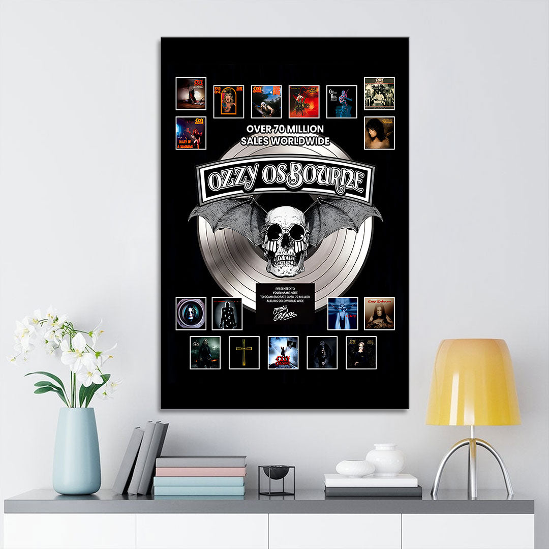 Ozzy Osbourne Rectangle Canvas With Inner Frame – TANTN 14795