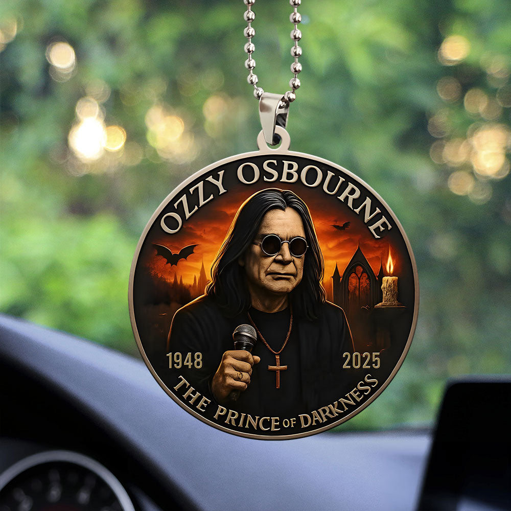 Ozzy Osbourne Custom Shape 2-sided Acrylic Car Ornament – MAITM 12244