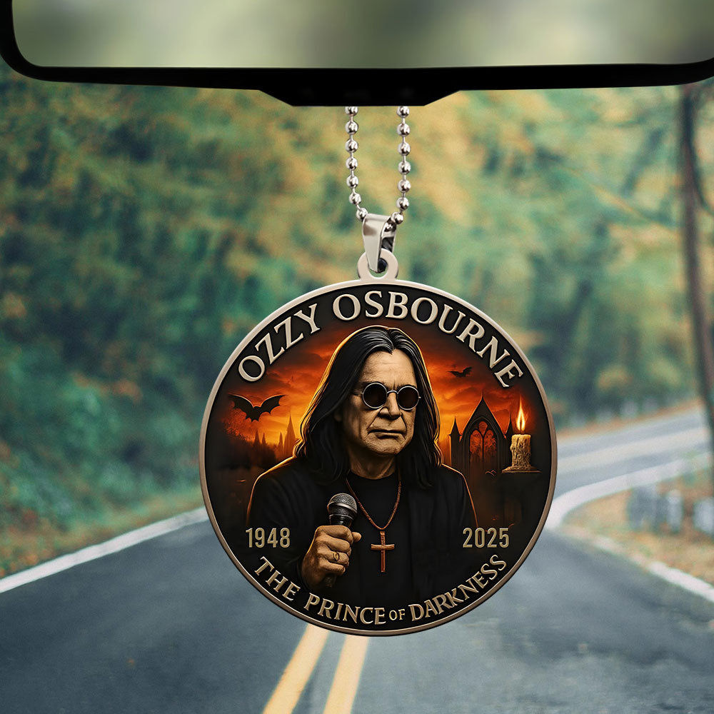 Ozzy Osbourne Custom Shape 2-sided Acrylic Car Ornament – MAITM 12244