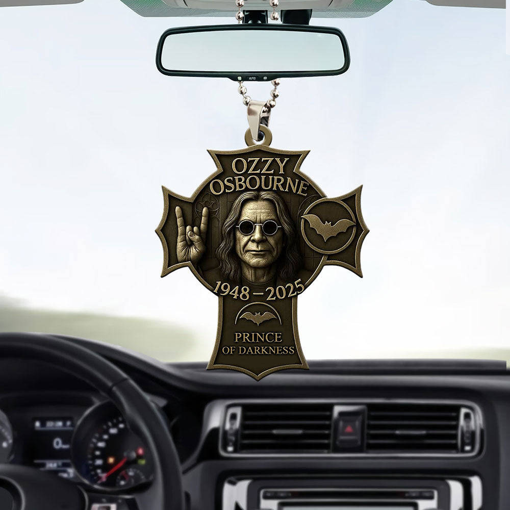 Ozzy Osbourne Custom shape 2-sided Acrylic Car Ornament – MAITM 12303