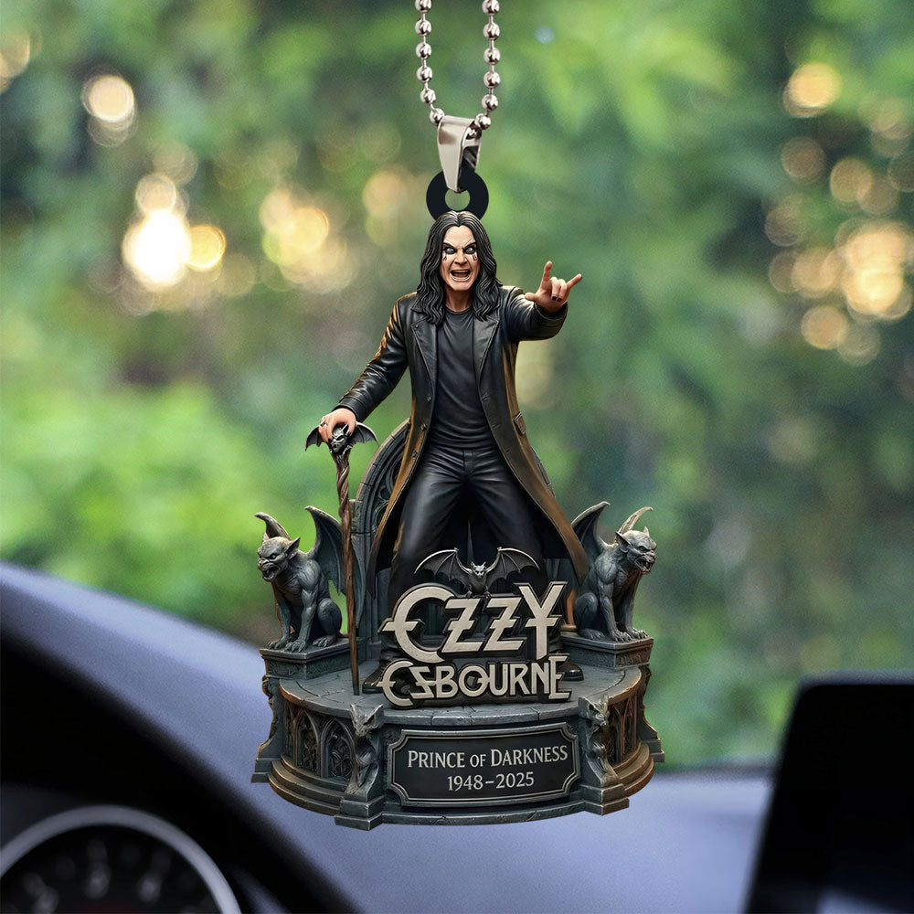 Ozzy Osbourne Custom shape 2-sided Acrylic Car Ornament – MAITM15009