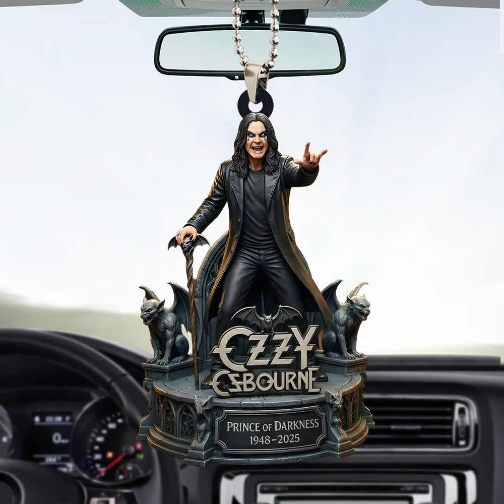 Ozzy Osbourne Custom shape 2-sided Acrylic Car Ornament – MAITM15009