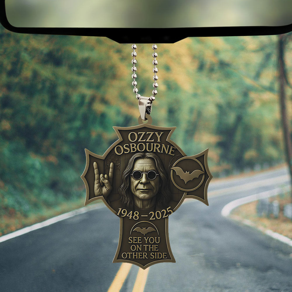 Ozzy Osbourne Custom shape 2-sided Acrylic Car Ornament – TANTN 14780