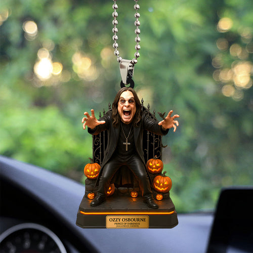 Ozzy Osbourne Custom shape 2-sided Acrylic Car Ornament – TANTN15495