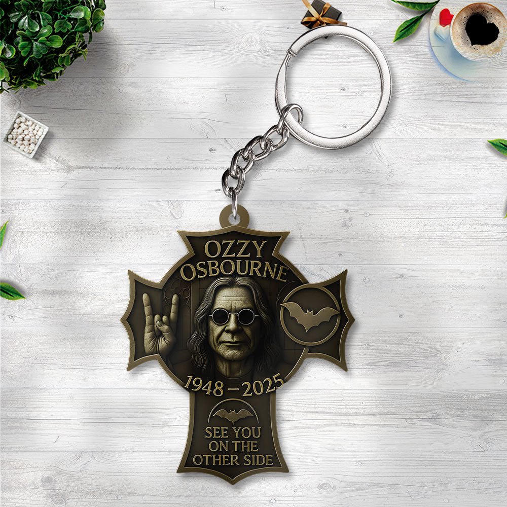 Ozzy Osbourne Custom Shape 2-sided Keychain – TANTN 14779