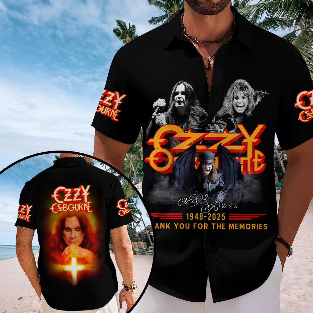 Ozzy Osbourne Short Sleeve Button-Down Shirt – MAITM 12332