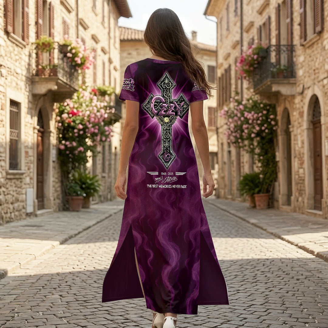 Ozzy Osbourne Short Sleeve Maxi Dress – HOATT19417