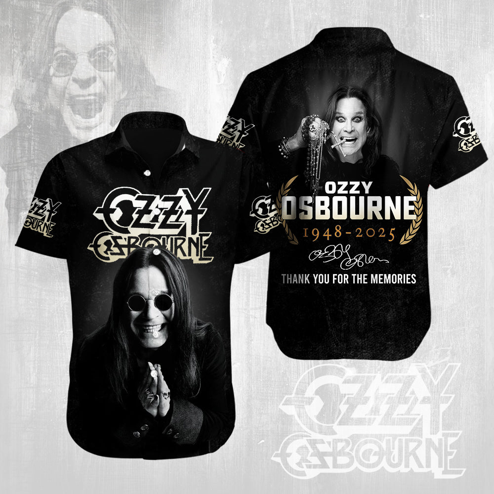 Ozzy Osbourne Short Sleeve Button-Down Shirt – MAITM 12316