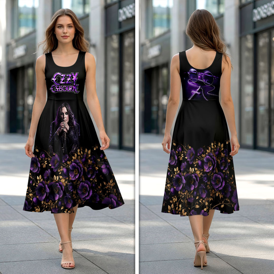 Ozzy Osbourne Sleeveless Knee-Length Dress – HOATT19760