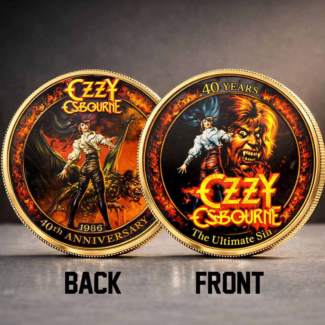 Ozzy Osbourne: The Ultimate Sin 40th Anniversary Commemorative Coin – TMTHU4993