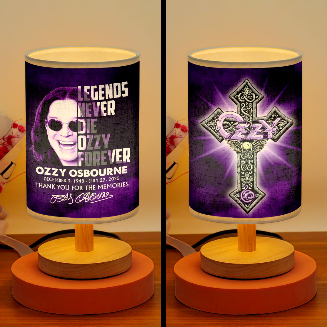 Ozzy Osbourne Wooden Base Fabric Lamp – HOATT15894