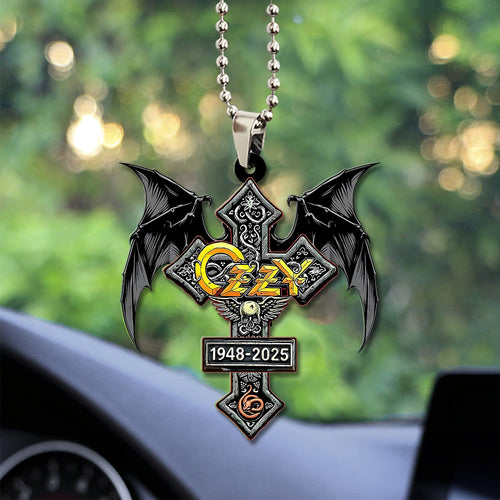 Ozzy Osbourne Custom shape 2-sided Acrylic Car Ornament – TANTN 14930
