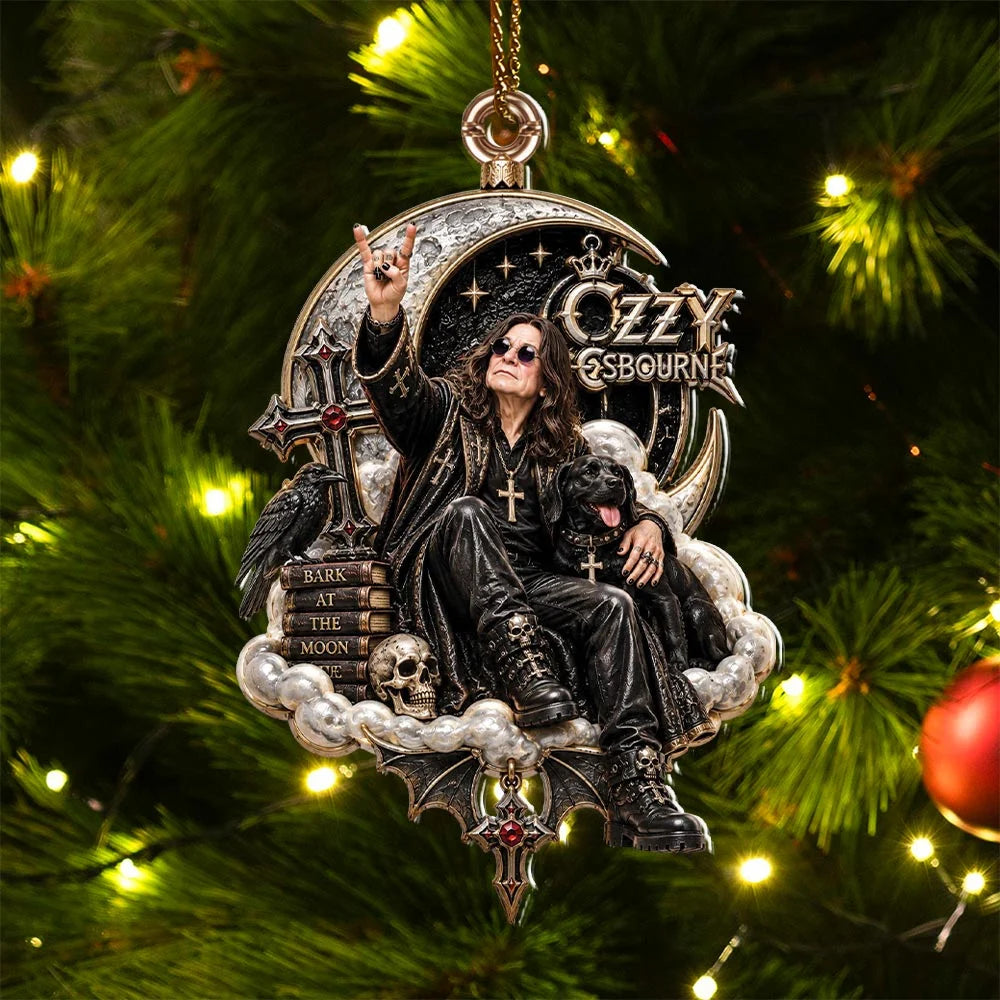 Ozzy Osbourne Custom Shape 2-side Printed Acrylic Ornament – HOATT20833