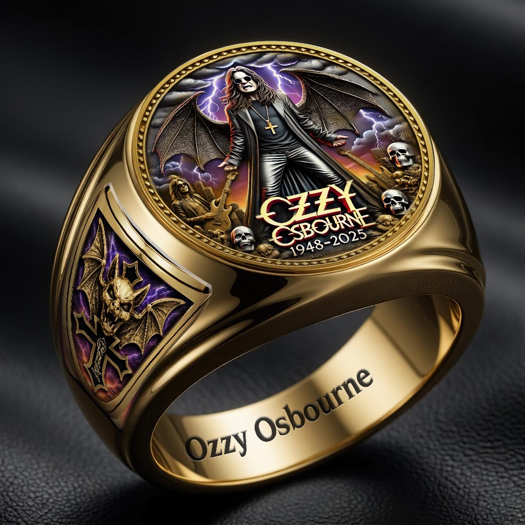 Ozzy Osbourne 3D Engraved Ring – GNE6901