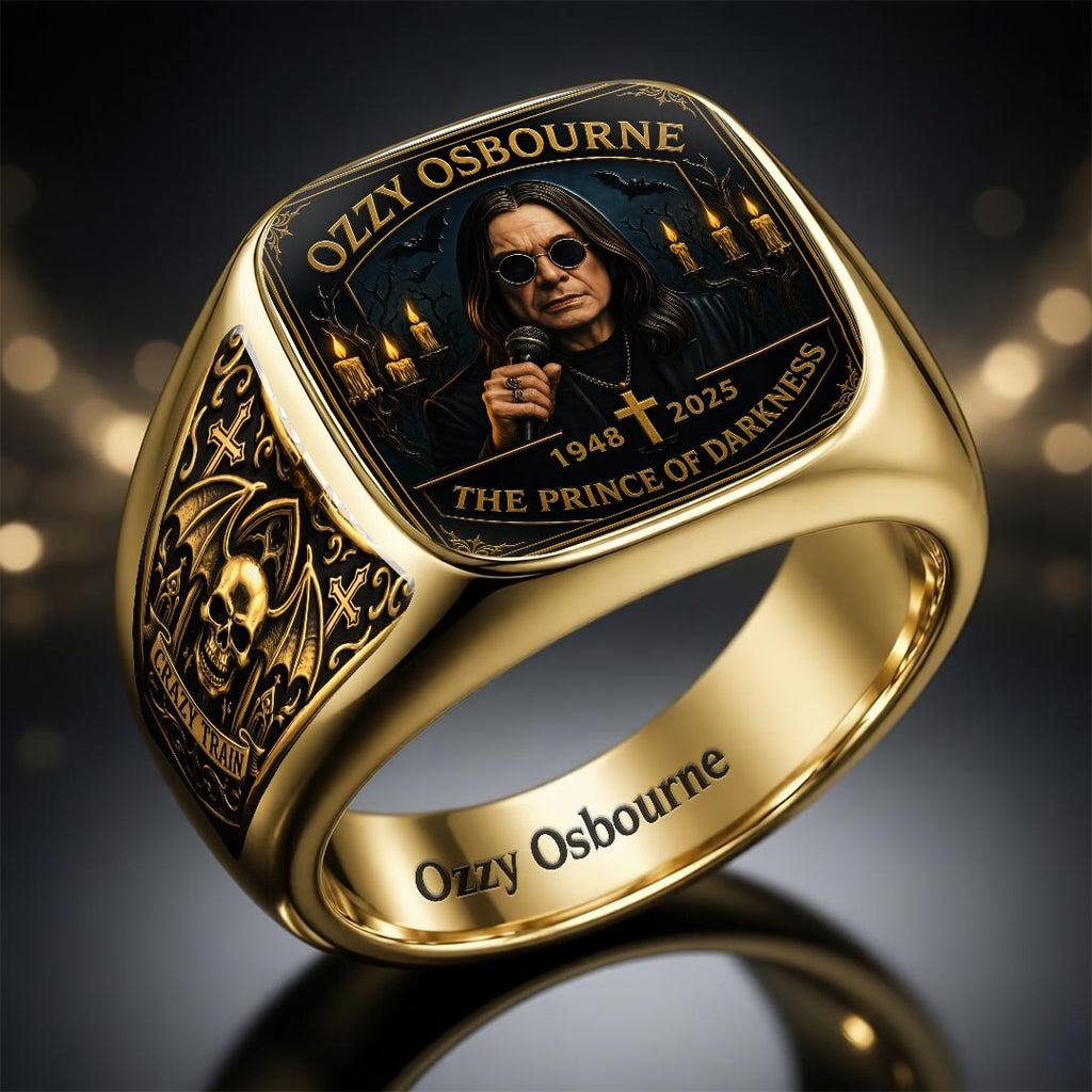 Ozzy Osbourne 3D Engraved Ring – GNE6902