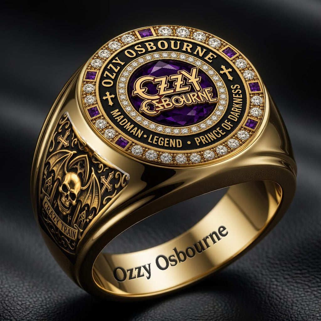 Ozzy Osbourne 3D Engraved Ring – HOATT18354