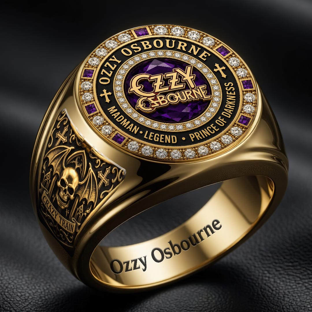 Ozzy Osbourne 3D Engraved Ring – HOATT18354