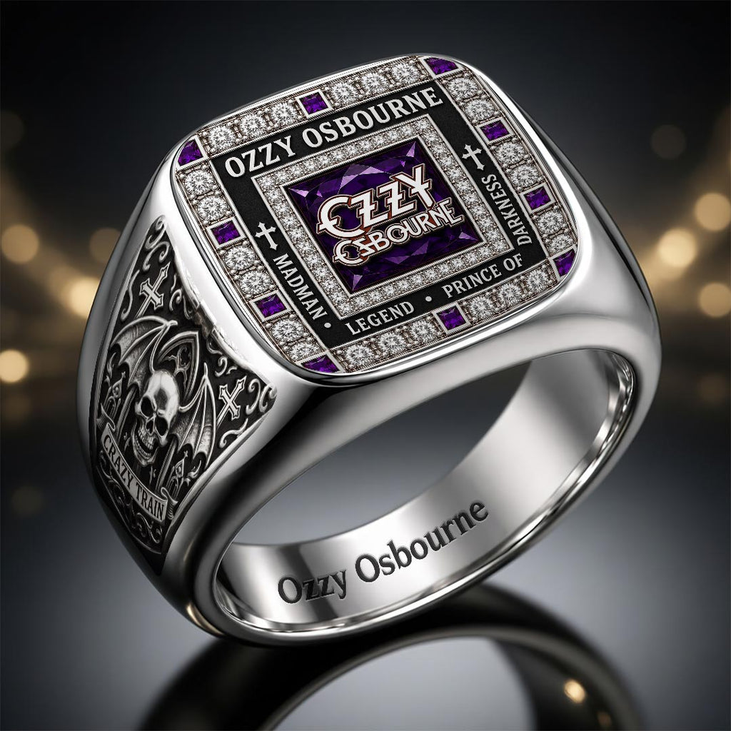 Ozzy Osbourne 3D Engraved Ring – HOATT18354