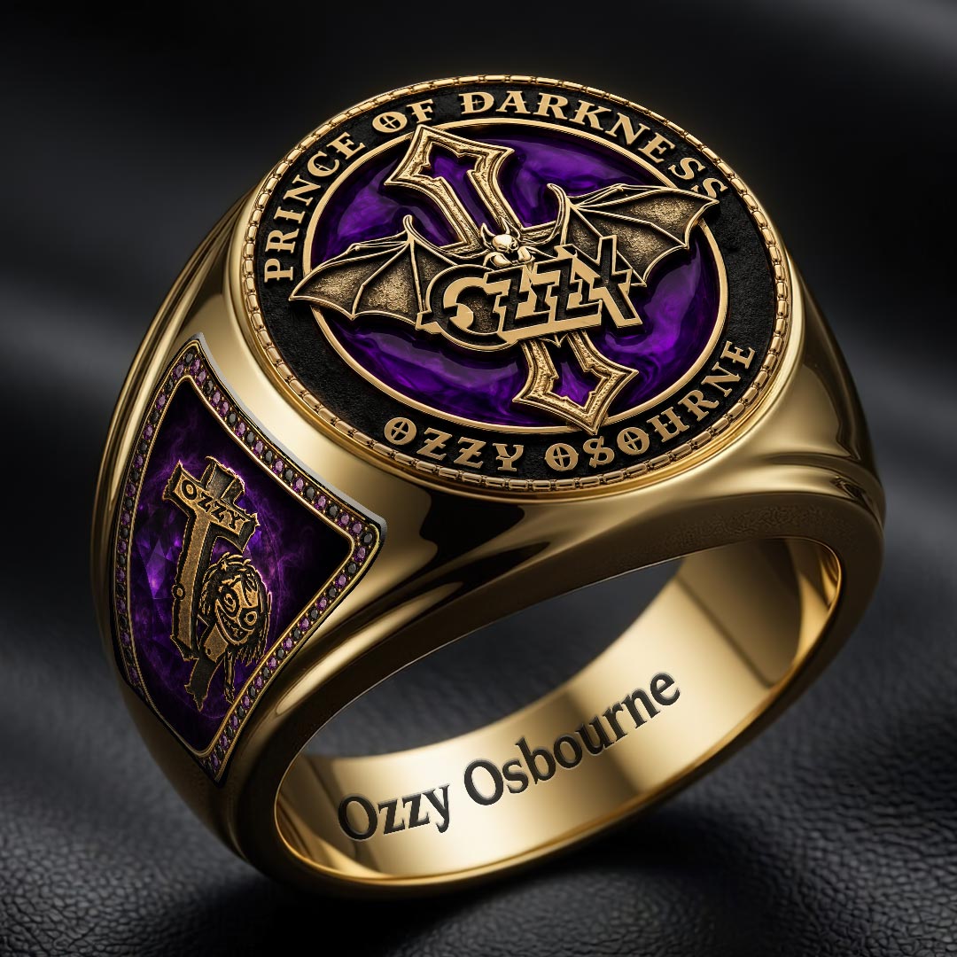 Ozzy Osbourne 3D Engraved Ring – HOATT18855