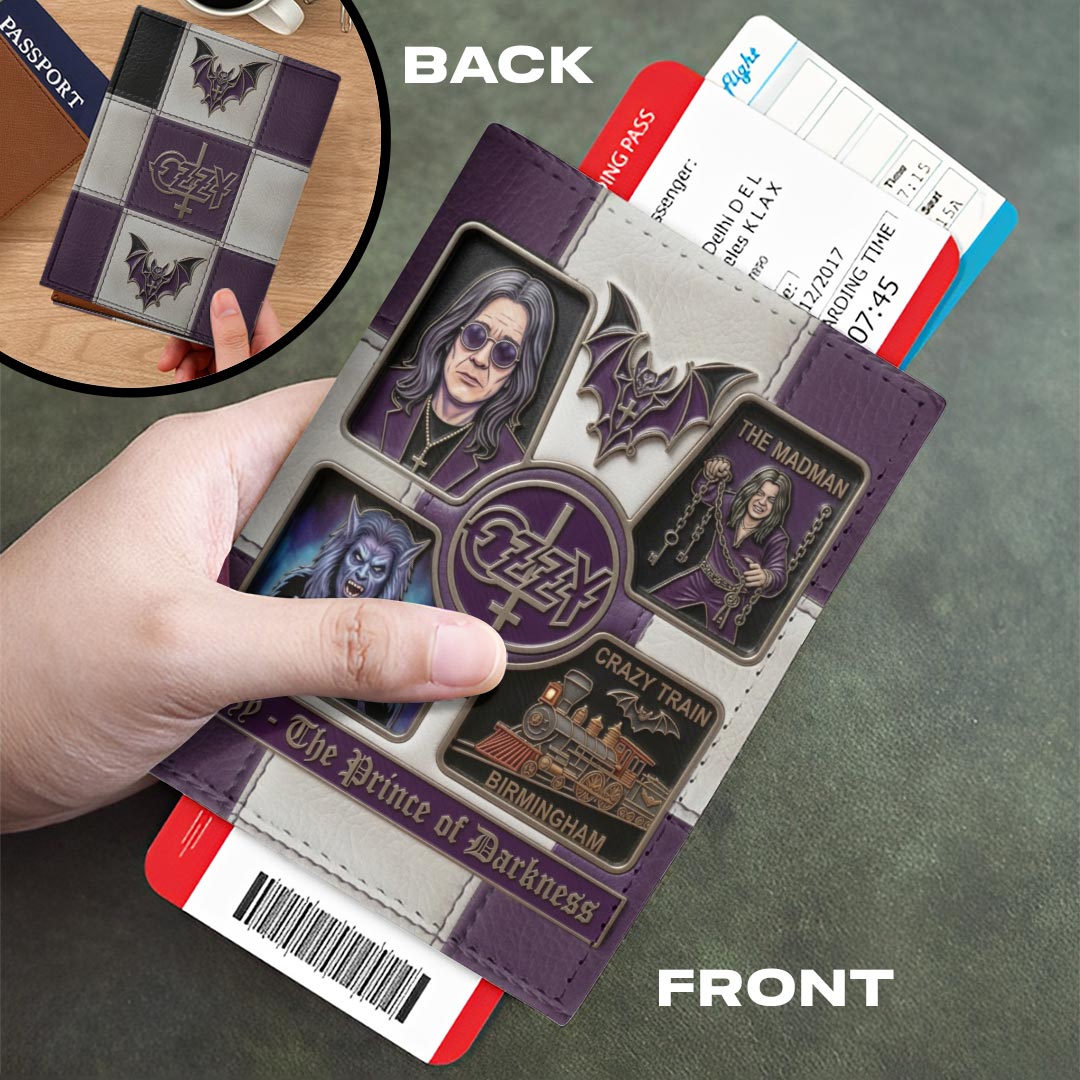 Ozzy Osbourne Leather Passport Cover – HOATT18546