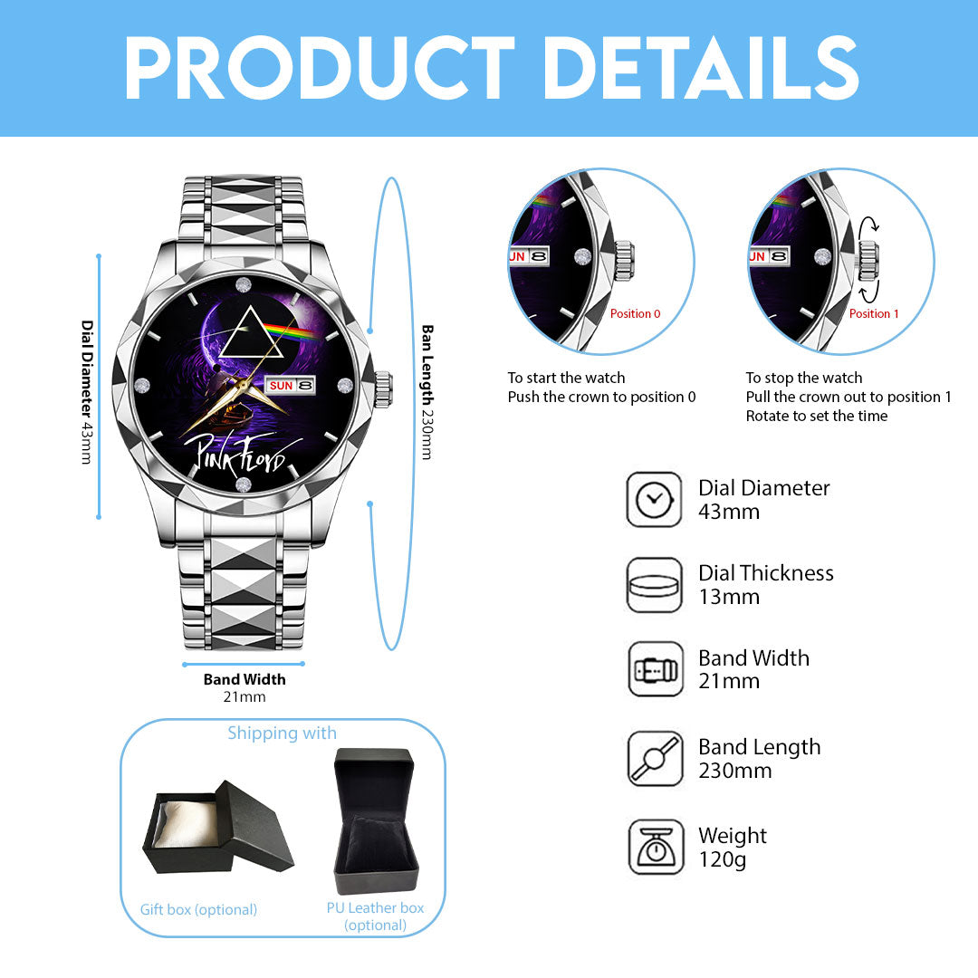 Pink Floyd Alloy Luxury Quartz Watch – TMTHU 196