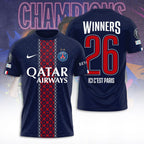 Paris Saint-Germain Champions of Europe 25/26 3D Apparel – TANTN23272