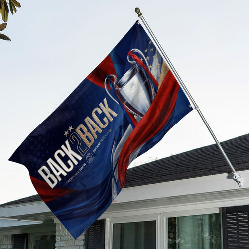 Paris Saint-Germain Champions of Europe 25/26 3D Double-side House Flag – TANTN23326