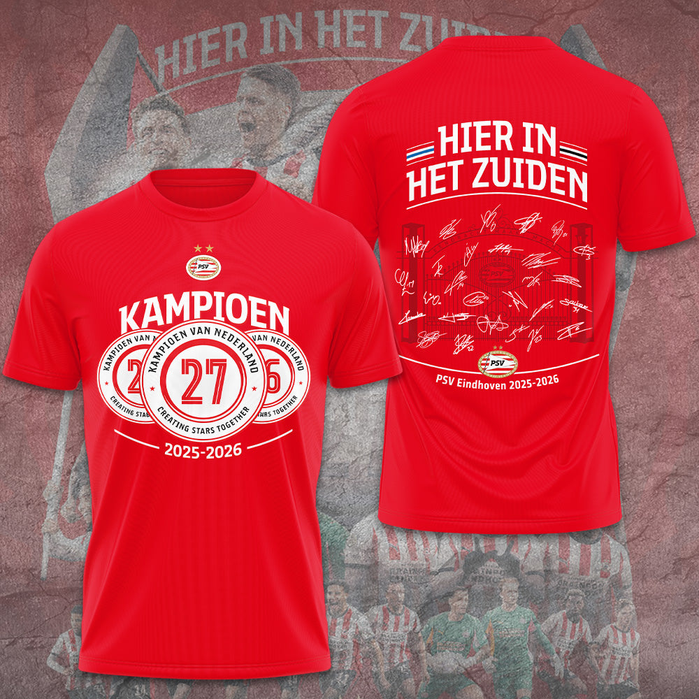 PSV Eindhoven Champions 2026 3D Apparel – GNE5808
