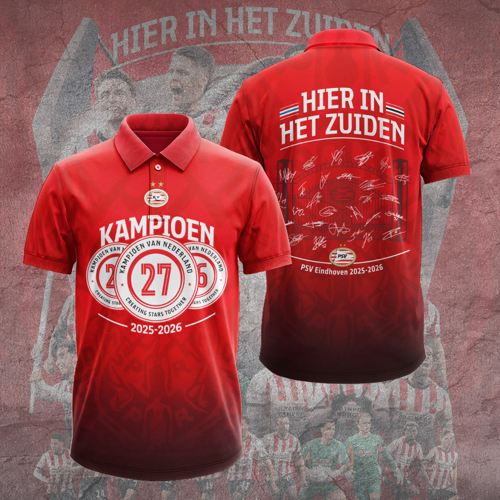PSV Eindhoven Champions 2026 3D Apparel – GNE5814