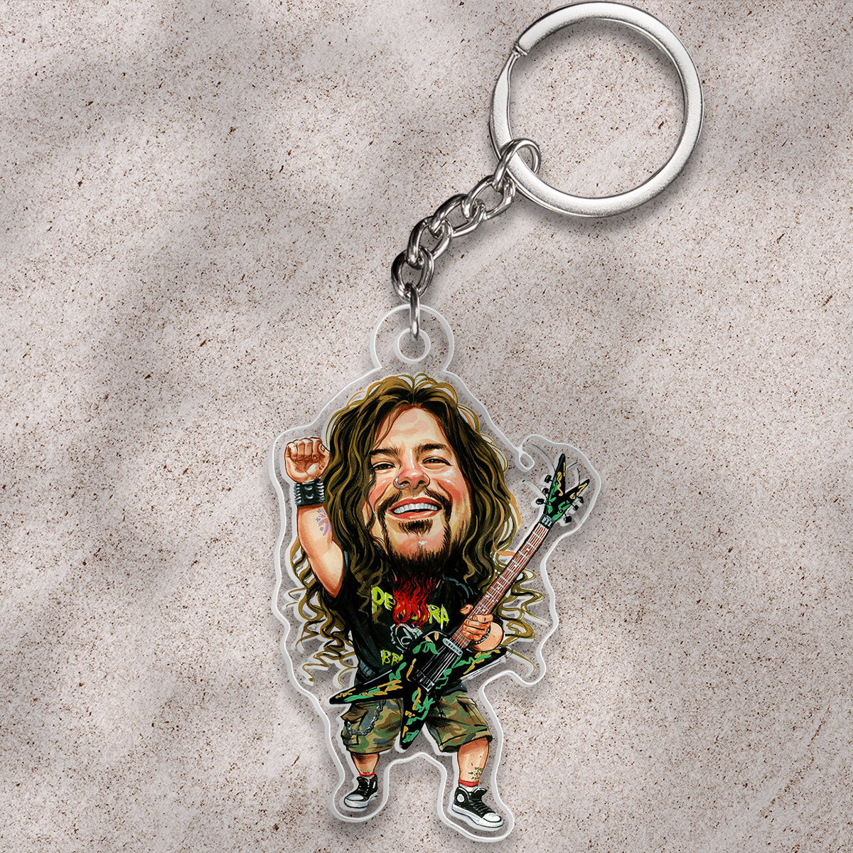 Pantera x Dimebag Darrell Custom Shape 1-sided Keychain – HOATT13433