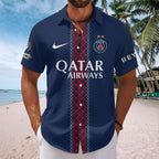 Paris Saint-Germain 25/26 Champions League Champions Short Sleeve Button-Down Shirt – HOATT18322
