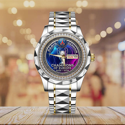 Paris Saint-Germain Champions of Europe 25/26 Alloy Luxury Quartz Watch – TMTHU6760