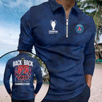 Paris Saint-Germain Champions of Europe 25/26 Zip Polo Shirt – TMTHU6567