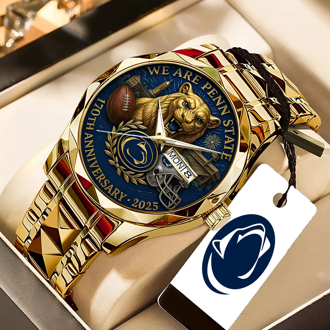 Penn State Nittany Lions Football 170th Anniversary 2025 Alloy Luxury Quartz Watch – TANTN16146