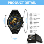 Penn State Nittany Lions Football 170th Anniversary 2025 Black Stainless Steel Watch – TANTN16147