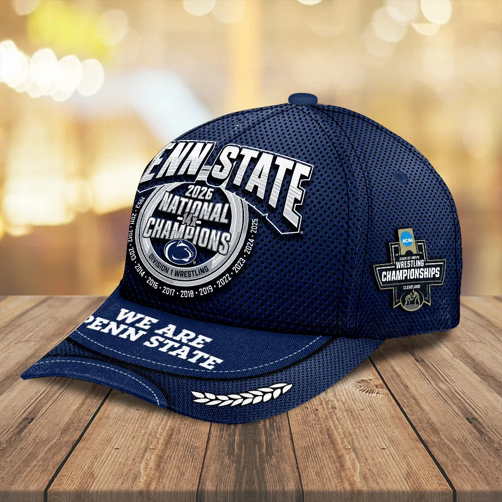 Penn State Nittany Lions Wrestling 2026 National Champions Classic Cap – MAITM15236